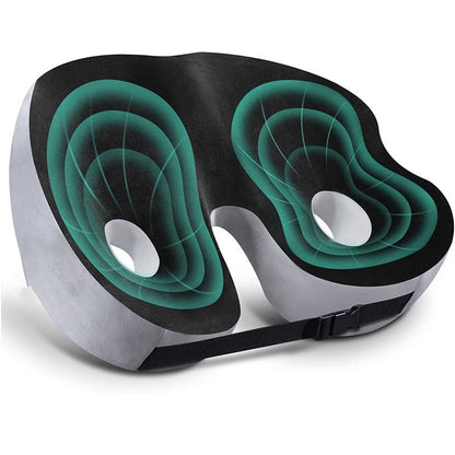 Adjustable Memory Foam Sit Bone Relief Seat Cushion